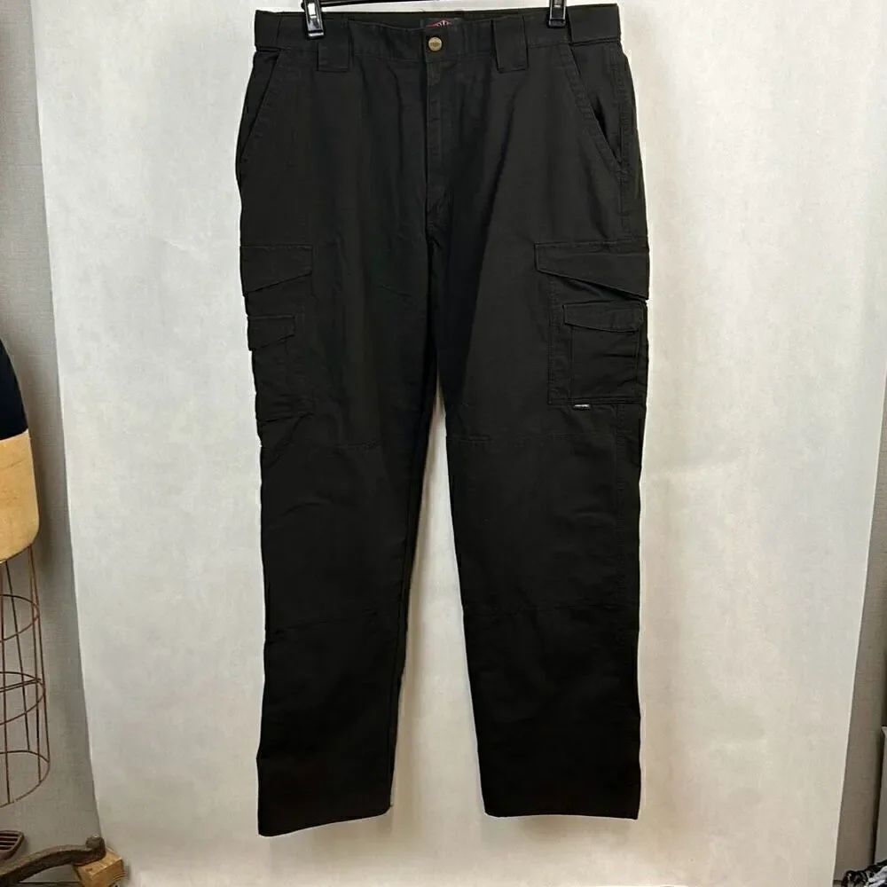 Tru-Spec Tactical Cargo Pants Black Mens Sz 38x33 Uniform Police Military
